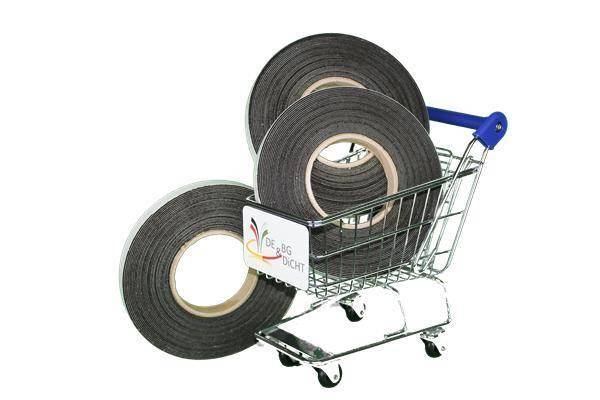 Лента за уплътняване на фуги 11/3-7 мм, черна, 4,4 м