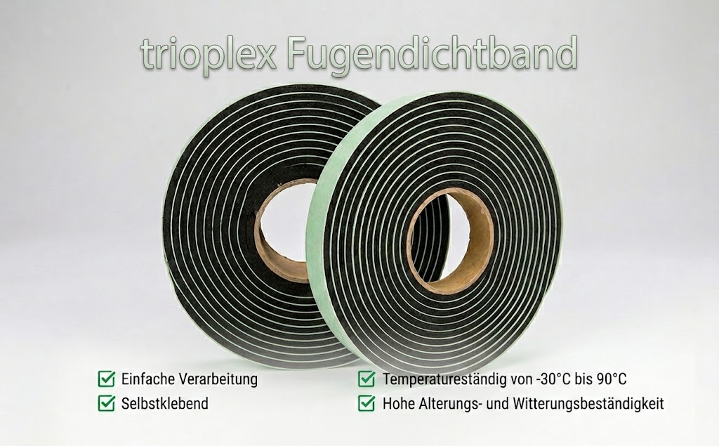 trioplex 25/8-15 mm, M, schwarz, 6 m