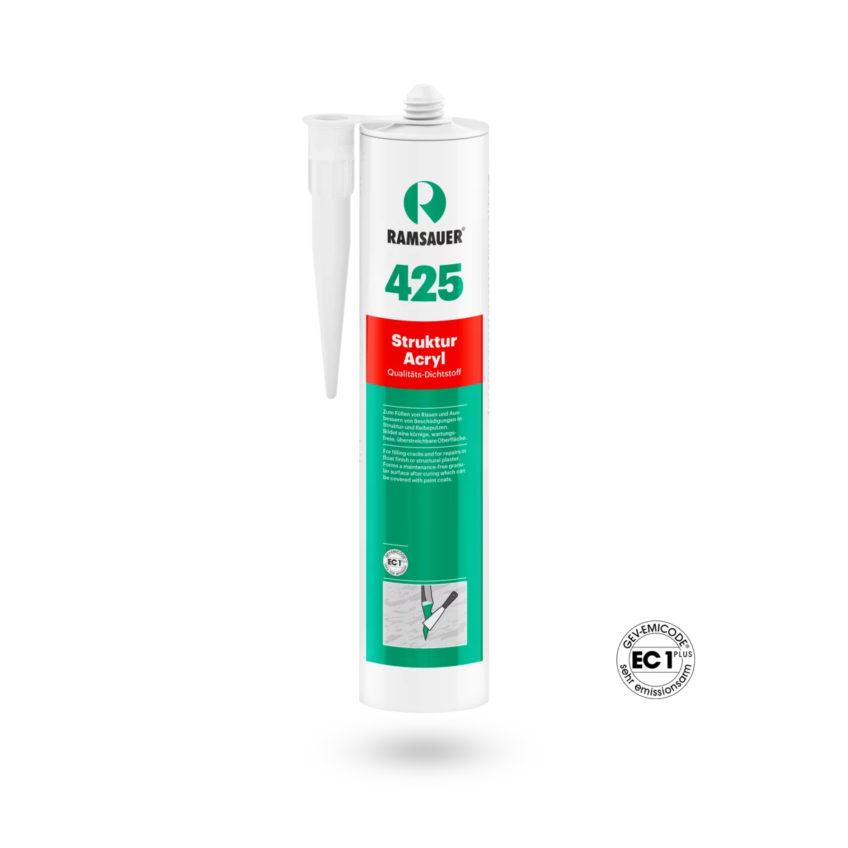 Ramsauer 425 Акрил с текстура, груб, 310 ml, бял Ramsauer 425 Акрил с текстура, груб, 310 ml, бял