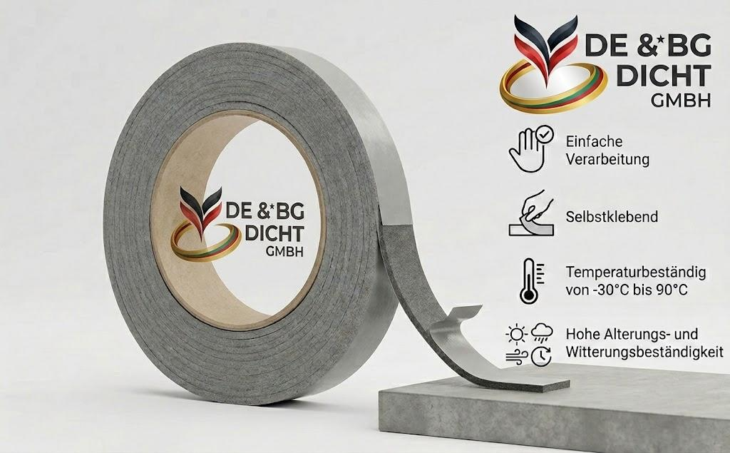 Лента за уплътняване на фуги 80/7-12 мм, сива, 4 м